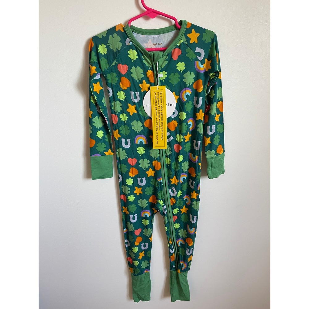 NWT Little Sleepies Lucky Charms Bamboo Zippy Day 3T‎